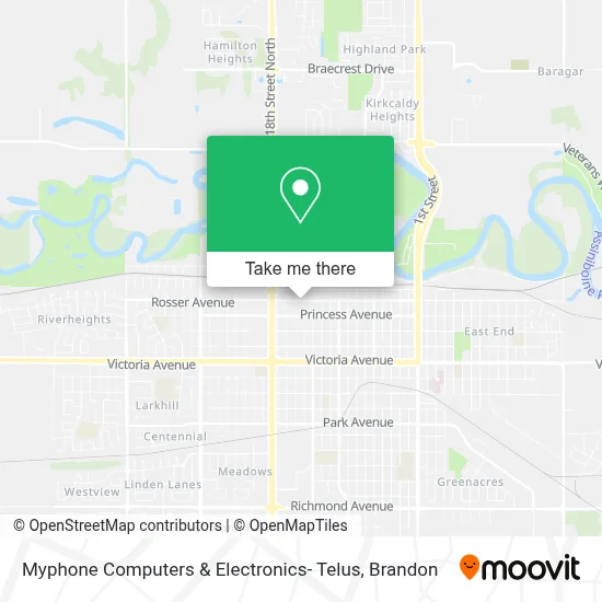 Myphone Computers & Electronics- Telus map