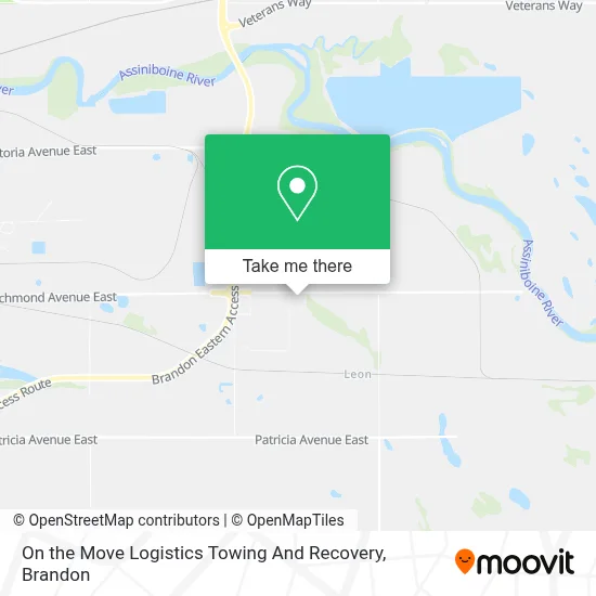On the Move Logistics Towing And Recovery map