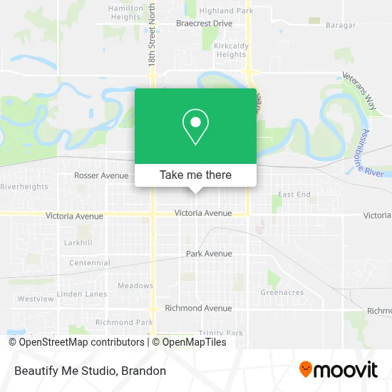 Beautify Me Studio map