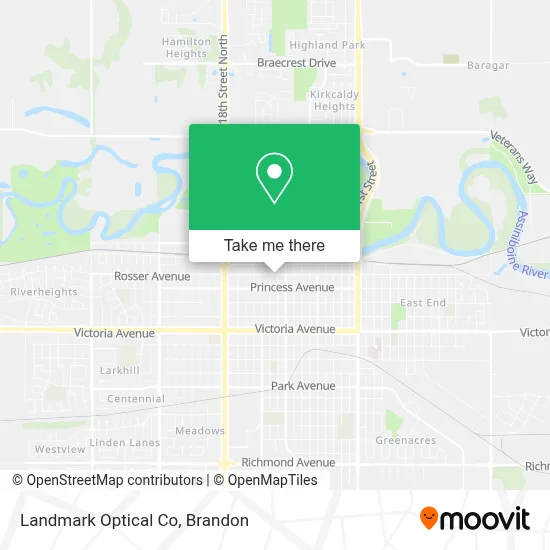 Landmark Optical Co map