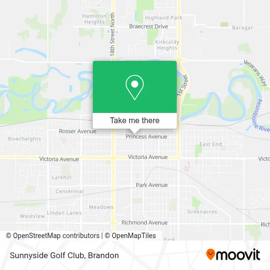 Sunnyside Golf Club map
