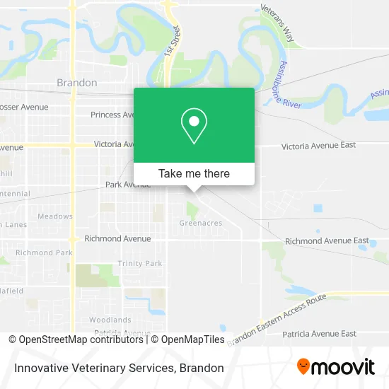 Innovative Veterinary Services map