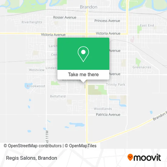 Regis Salons map