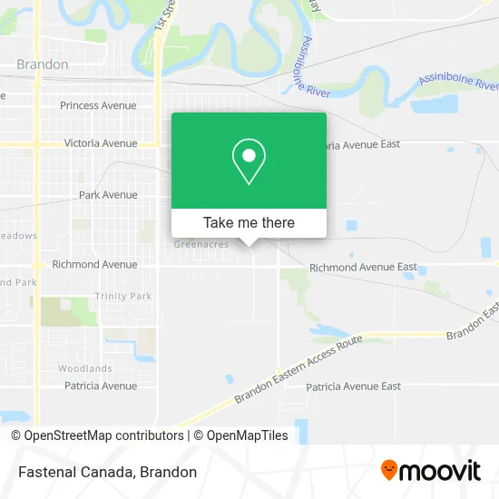 Fastenal Canada map