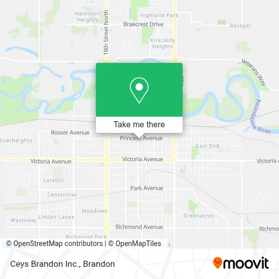 Ceys Brandon Inc. map