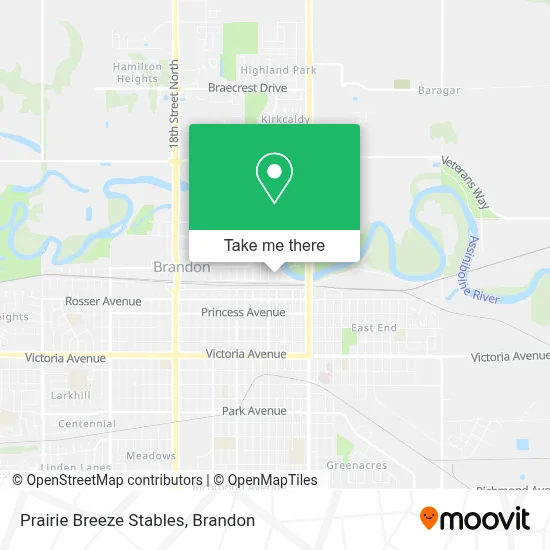 Prairie Breeze Stables map