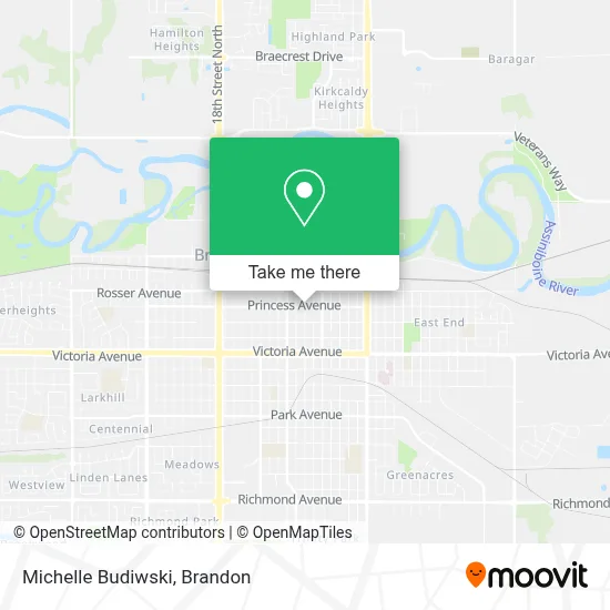 Michelle Budiwski map