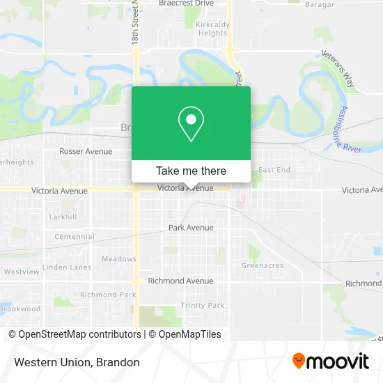 Western Union map