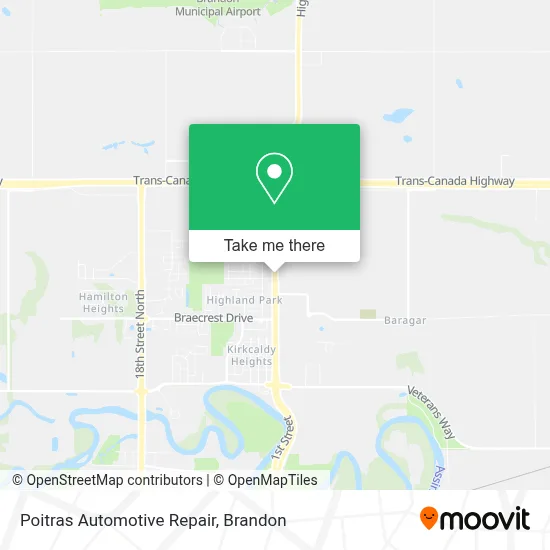 Poitras Automotive Repair map