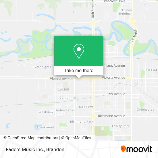 Faders Music Inc. map
