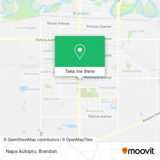 Napa Autopro map