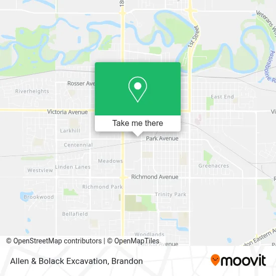 Allen & Bolack Excavation map