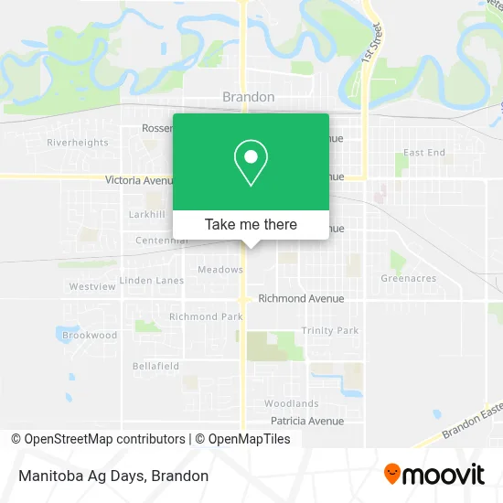 Manitoba Ag Days map