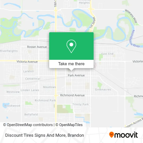 Discount Tires Signs And More map