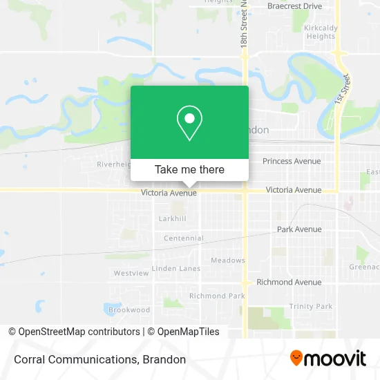 Corral Communications map