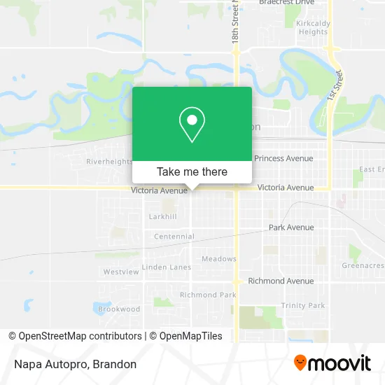 Napa Autopro map