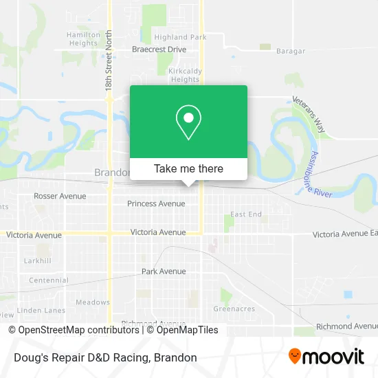 Doug's Repair D&D Racing map