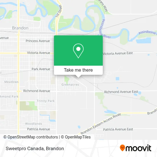 Sweetpro Canada map