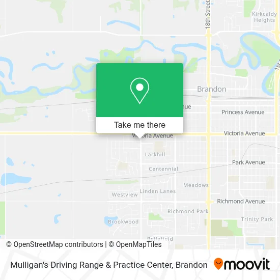 Mulligan's Driving Range & Practice Center map