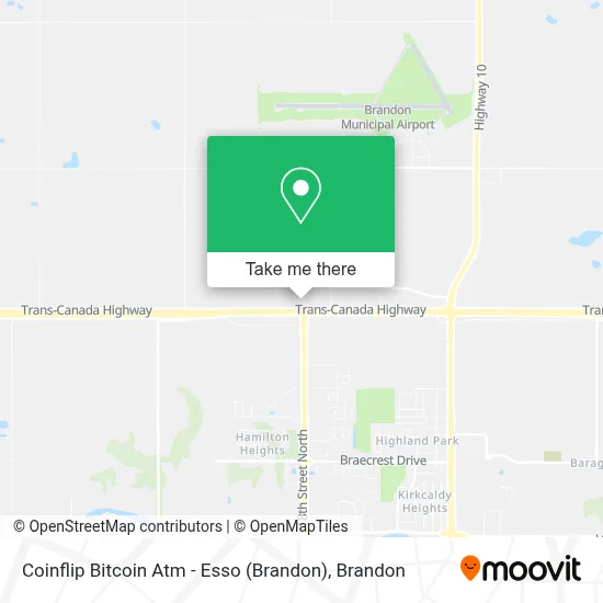 Coinflip Bitcoin Atm - Esso (Brandon) map