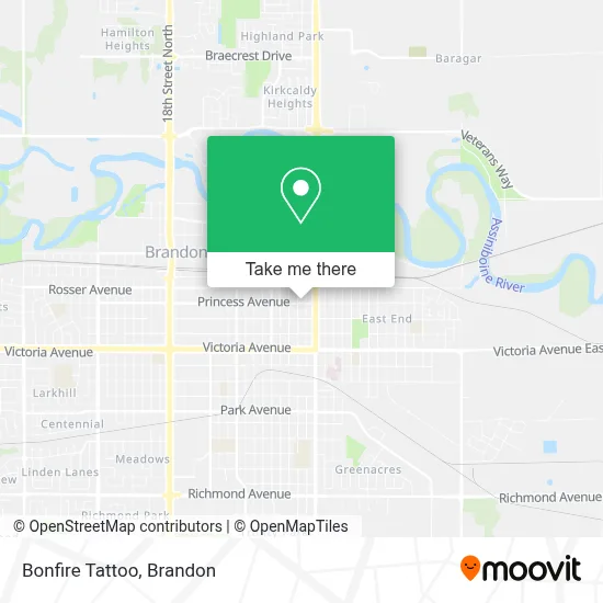 Bonfire Tattoo map