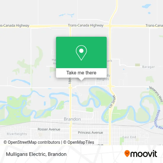Mulligans Electric map