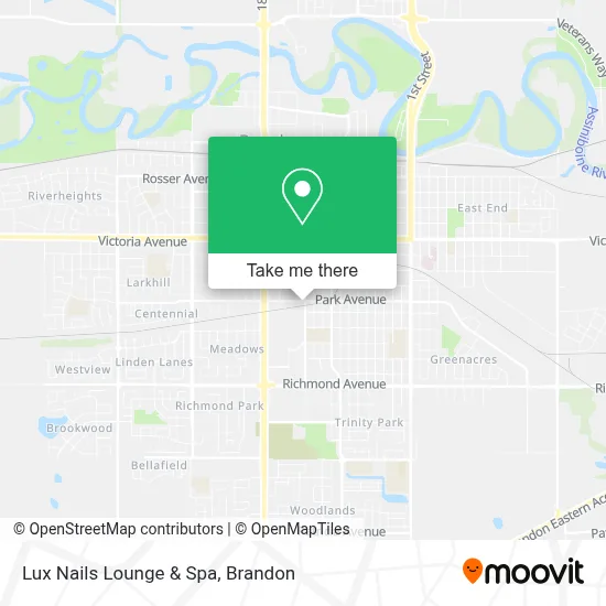 Lux Nails Lounge & Spa map