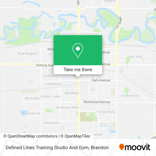 Defined Lines Training Studio And Gym map