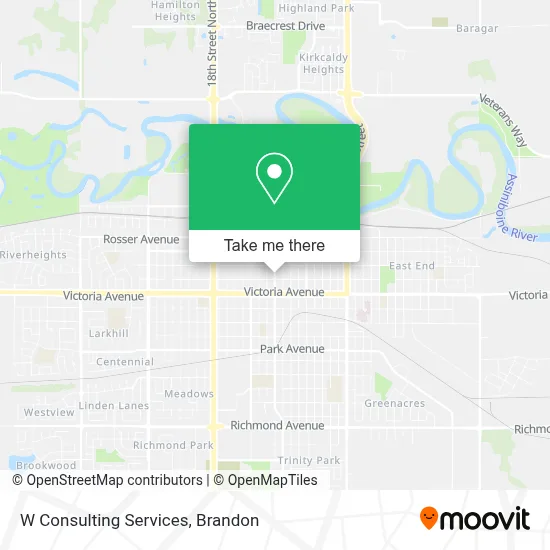 W Consulting Services map