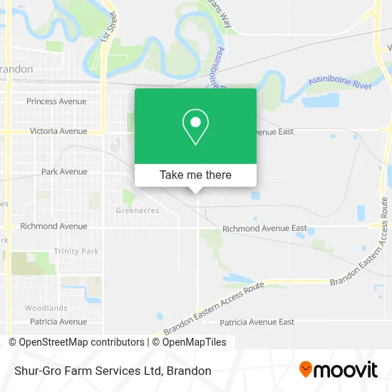 Shur-Gro Farm Services Ltd map