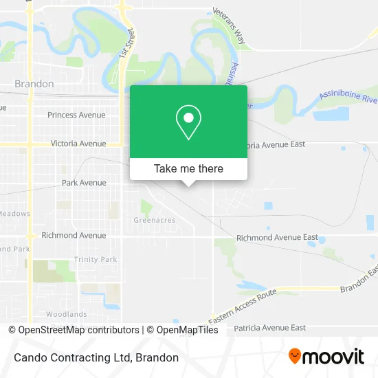 Cando Contracting Ltd map