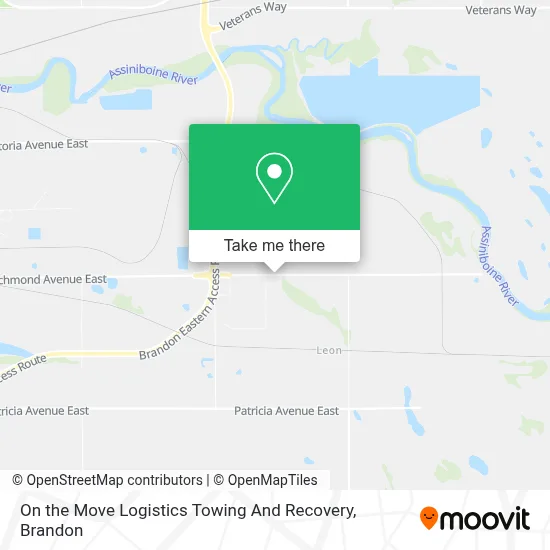 On the Move Logistics Towing And Recovery map