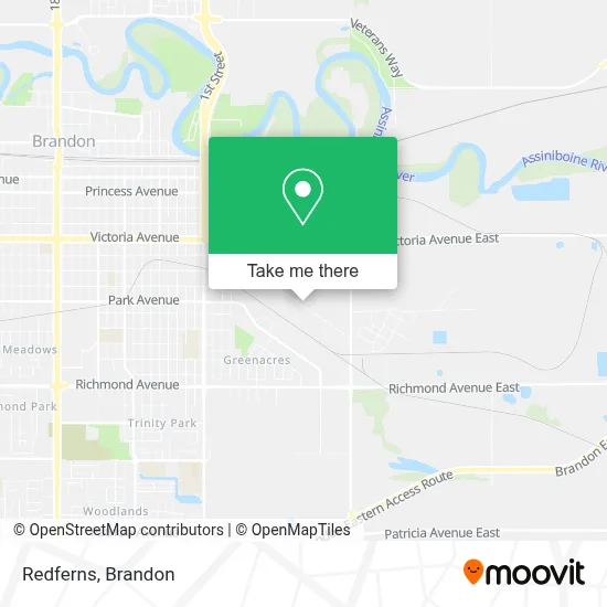 Redferns map