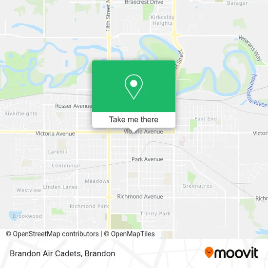 Brandon Air Cadets map
