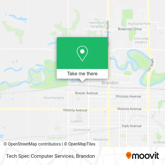 Tech Spec Computer Services map