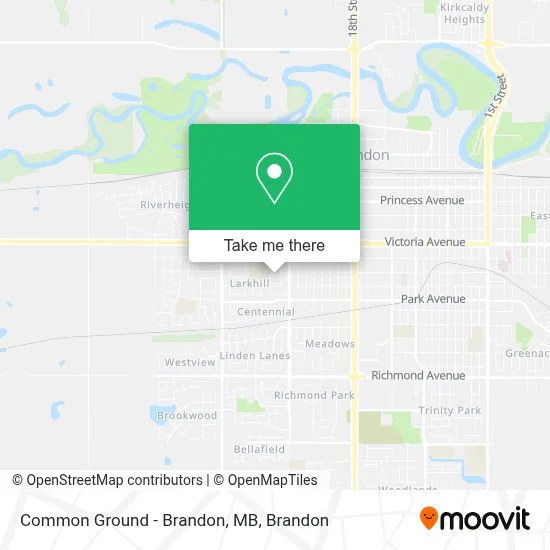 Common Ground - Brandon, MB map