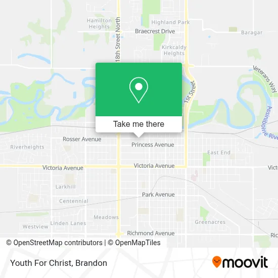 Youth For Christ map