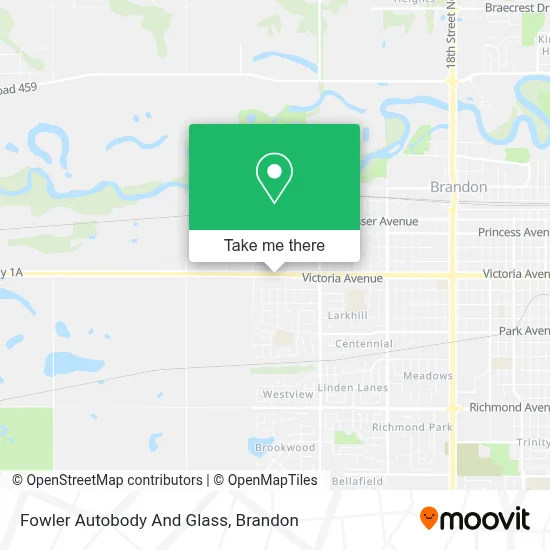 Fowler Autobody And Glass map