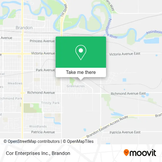 Cor Enterprises Inc. map