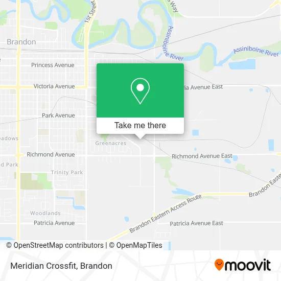 Meridian Crossfit map