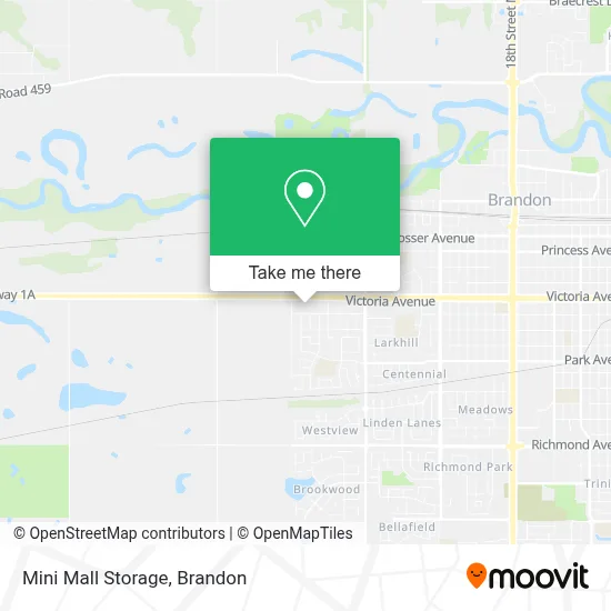 Mini Mall Storage map