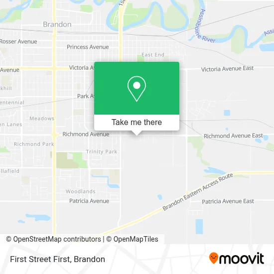 First Street First map