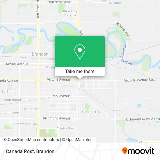 Canada Post map
