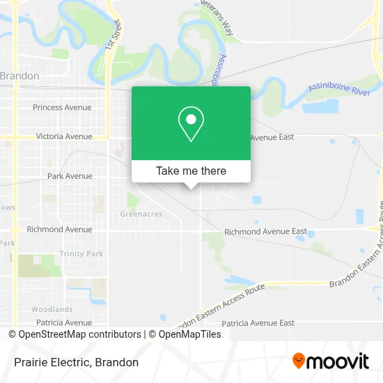 Prairie Electric map