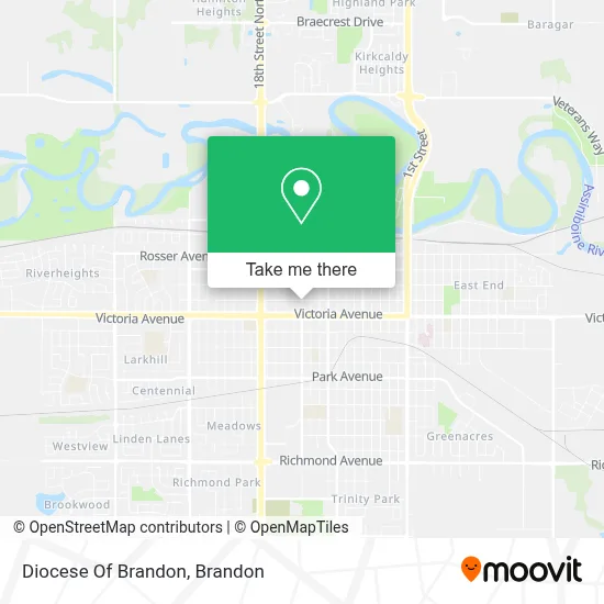 Diocese Of Brandon map