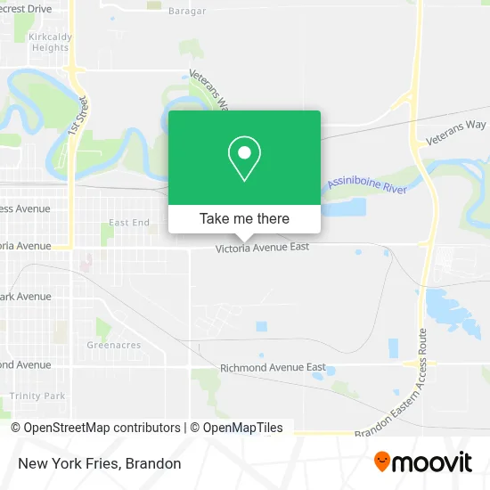 New York Fries map