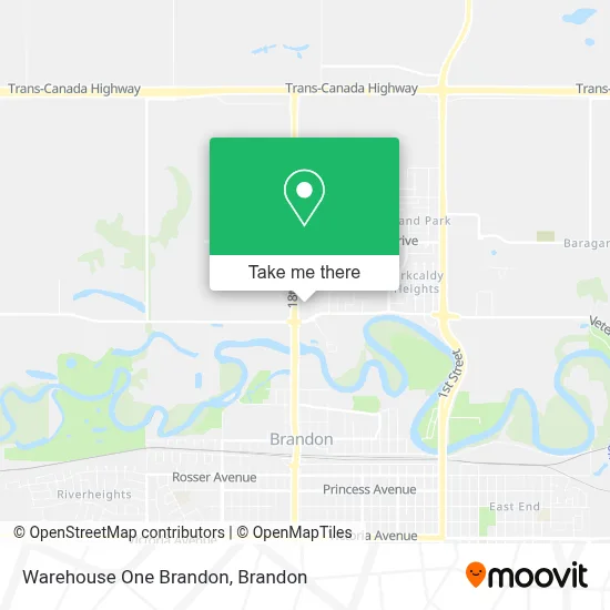 Warehouse One Brandon map
