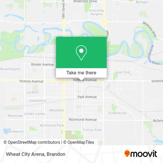 Wheat City Arena map