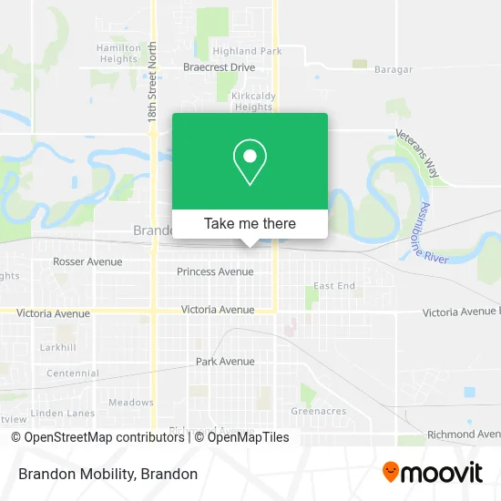 Brandon Mobility map