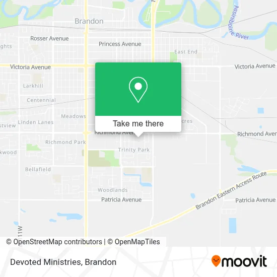 Devoted Ministries map
